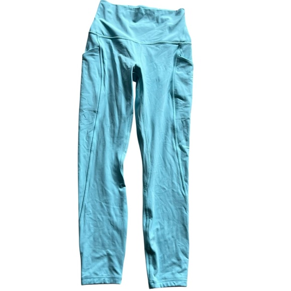 Lululemon Align High-Rise Pant with Pockets 25" Cyan Blue Size 4 - Picture 9 of 12